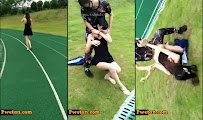 Dinakma at kinantot sa sports field ang dalaga