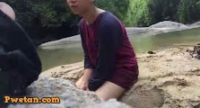 May natagpuan kaming bakas sa buhangin